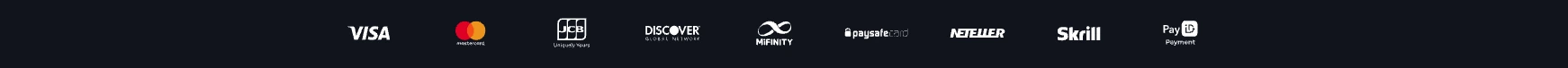 Metodi di pagamento Nitrobet: Visa, Mastercard, JCB, Discover, MiFinity, Paysafecard, Neteller, Skrill, Pay ID